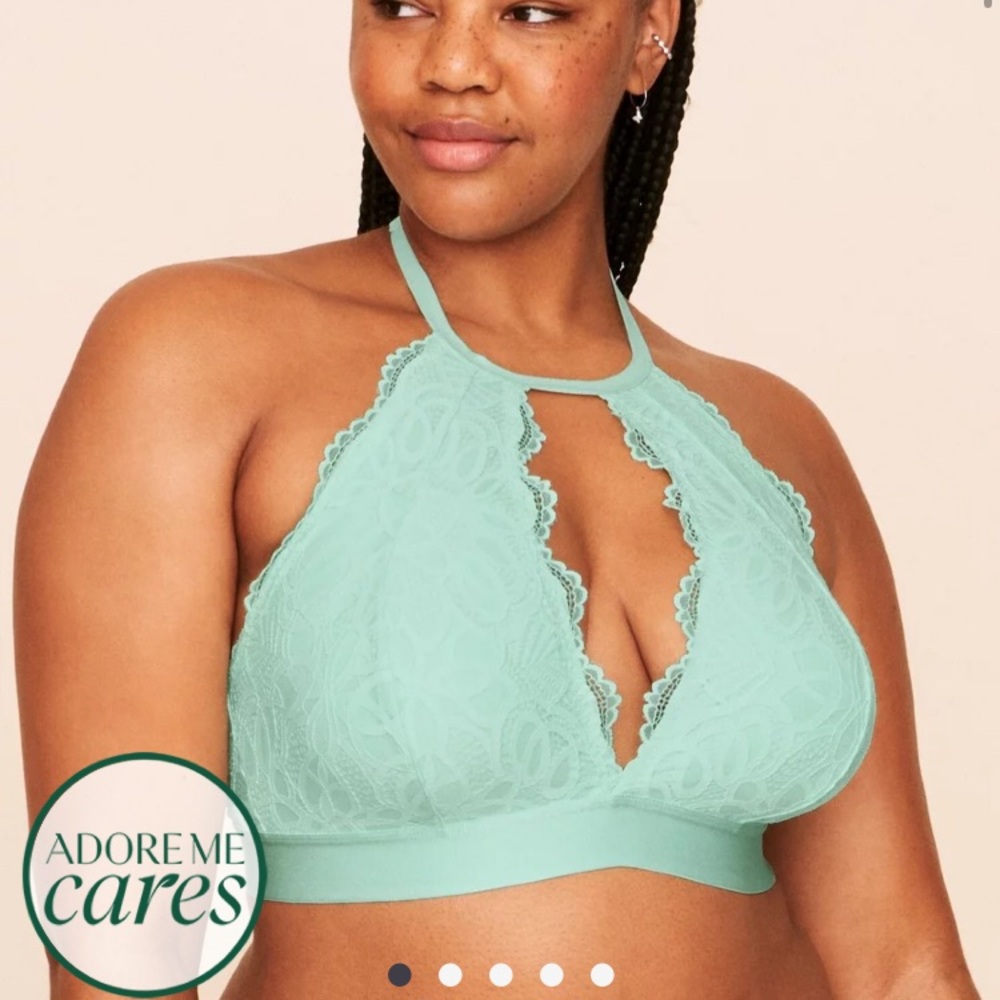 Adore Me Women's Lace Bralette - Mint Green